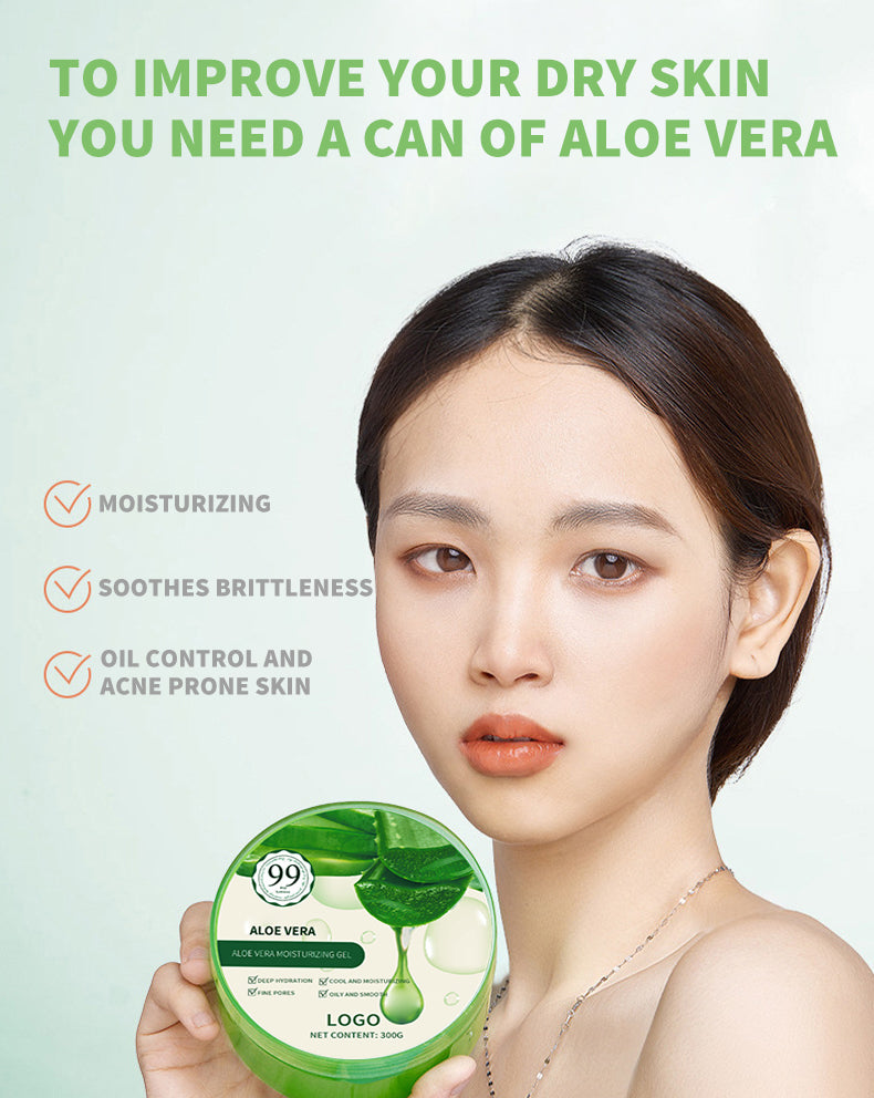 2pack 100% Organic Pure Aloe Vera Gel 300 Ml Natural