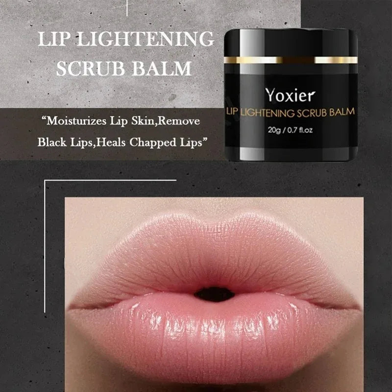 YOXIER Lip Lightening Scrub Balm for Dark Lips 20G