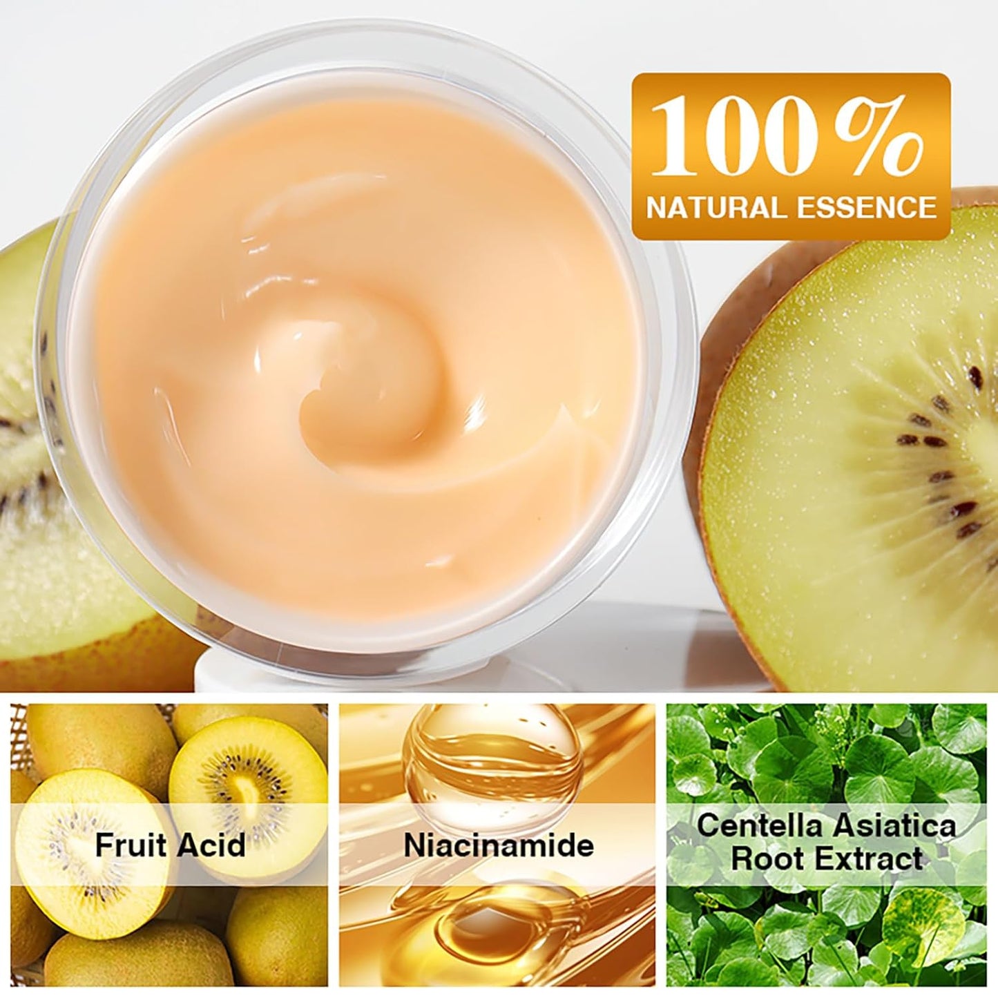 Glycolic Acid 7% Hydrating Exfoliating Beauty Face Cream for Glass Like Glowing Skin