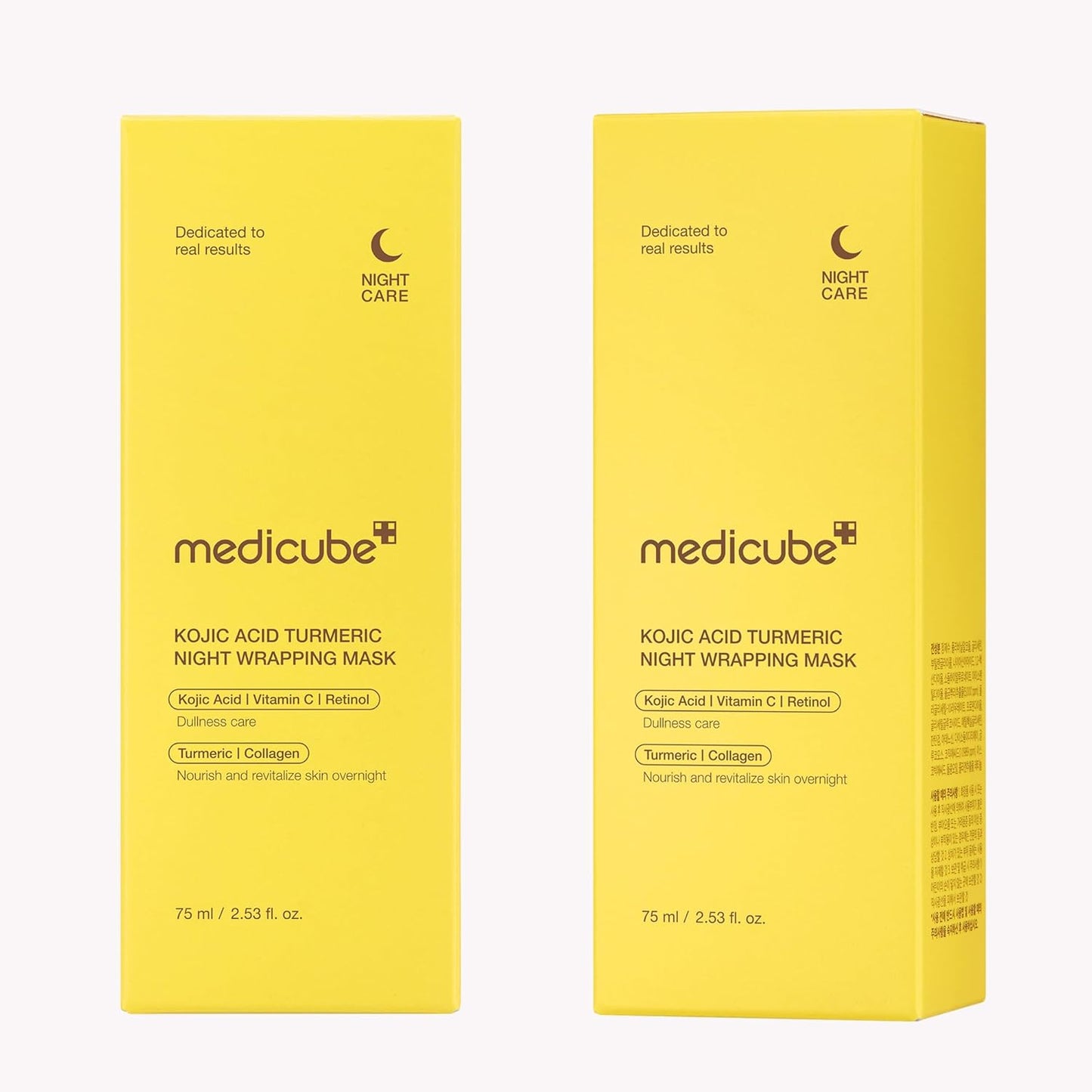 medicube Kojic Acid Turmeric Overnight Wrapping Peel Off Mask – Brightens & Defends Against Skin Stress for a Clear, Glowing Complexion