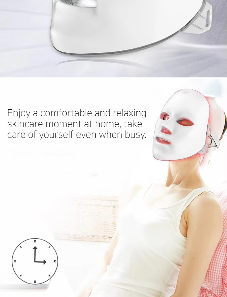 7 Colors Led Rejuvenation Facial Light Therapy Anti Aging Multi Function Led Mask