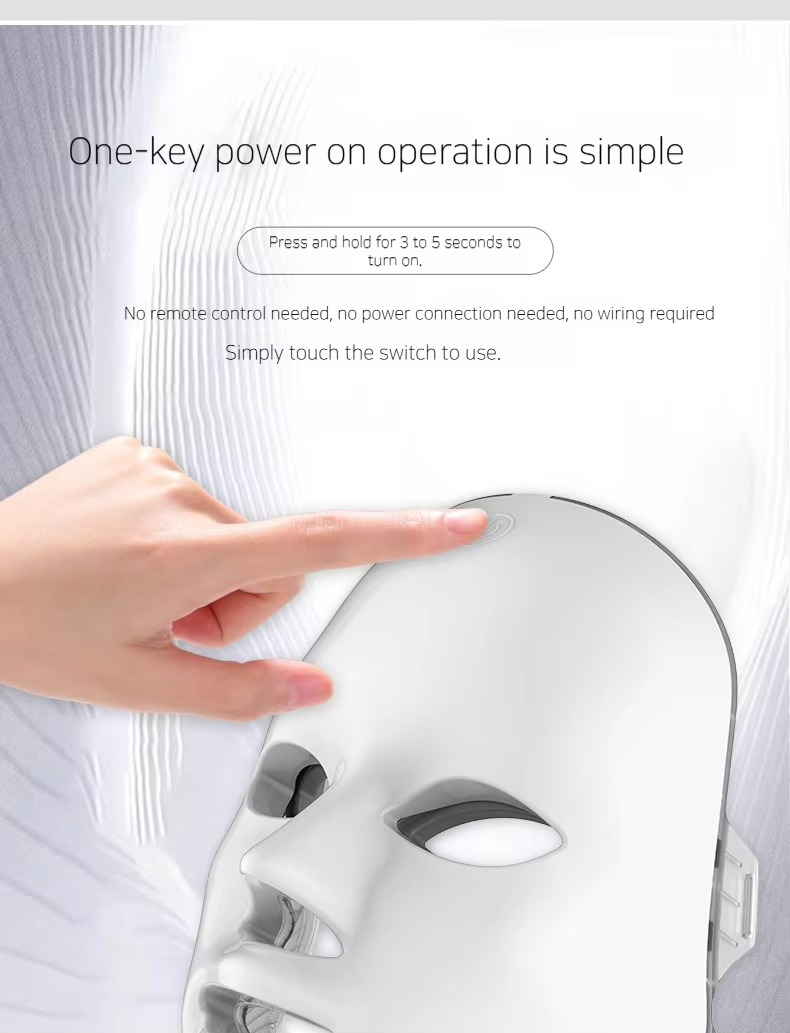 7 Colors Led Rejuvenation Facial Light Therapy Anti Aging Multi Function Led Mask