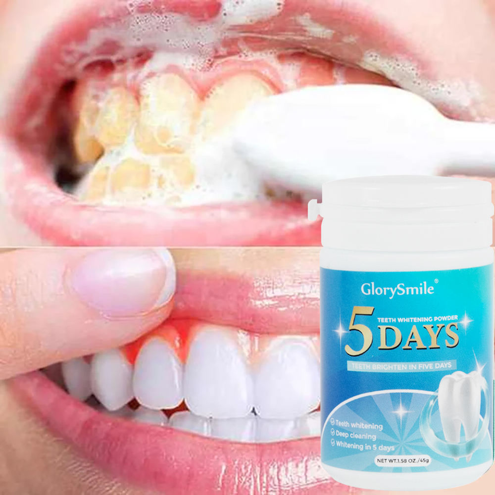 2pack Glory Smile 5 Days All Natural Teeth whitening Powder