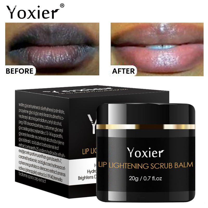 YOXIER Lip Lightening Scrub Balm for Dark Lips 20G