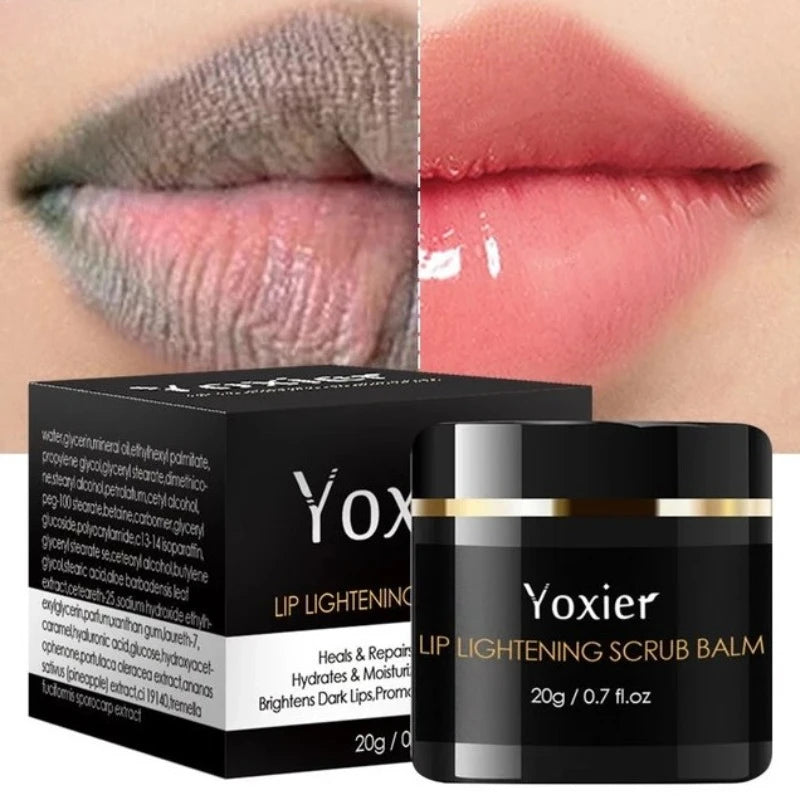 YOXIER Lip Lightening Scrub Balm for Dark Lips 20G