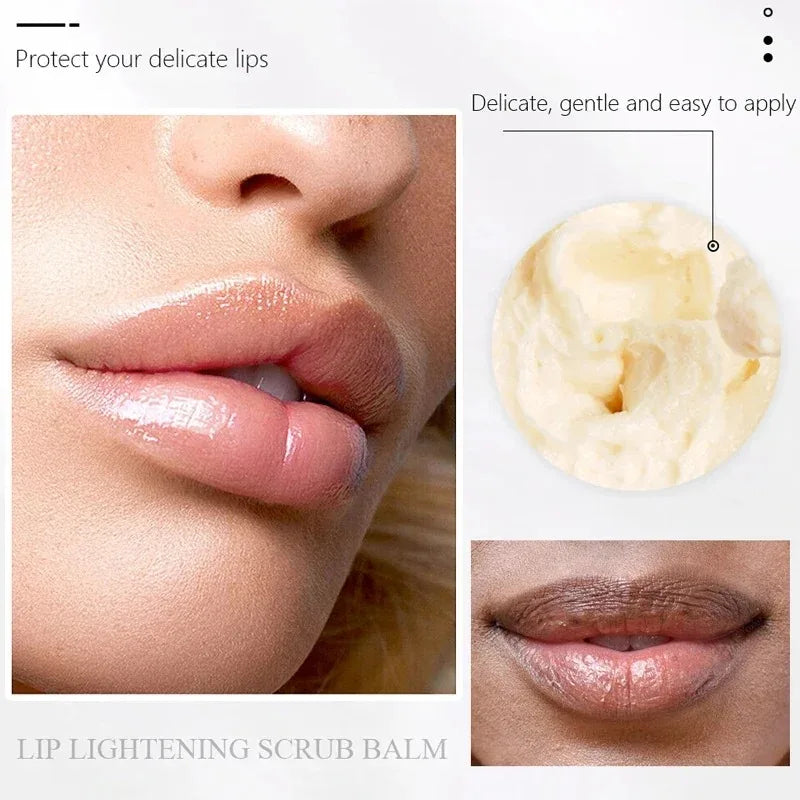 YOXIER Lip Lightening Scrub Balm for Dark Lips 20G