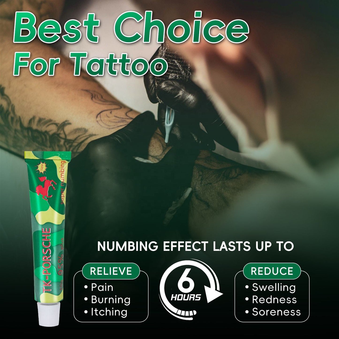 Painless Tattoo, waxing, microblading Numbing cream That lasts for up-to 6 Hours