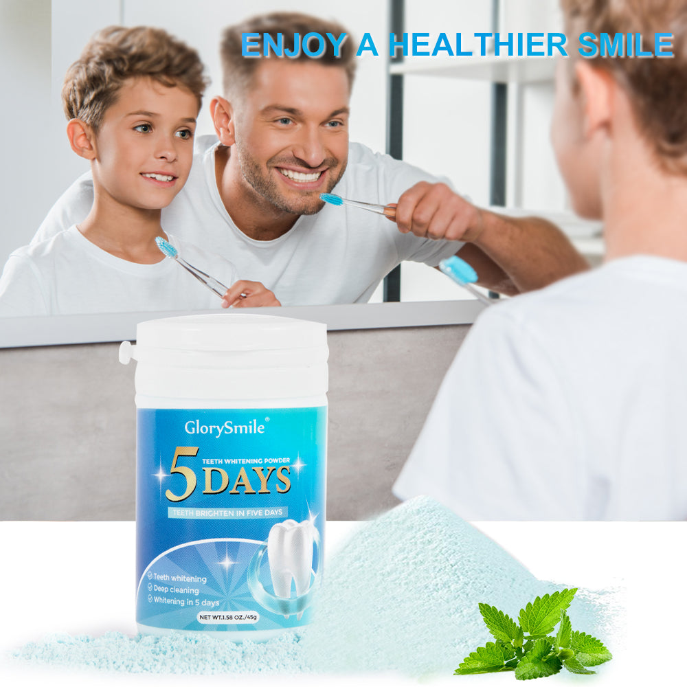 2pack Glory Smile 5 Days All Natural Teeth whitening Powder