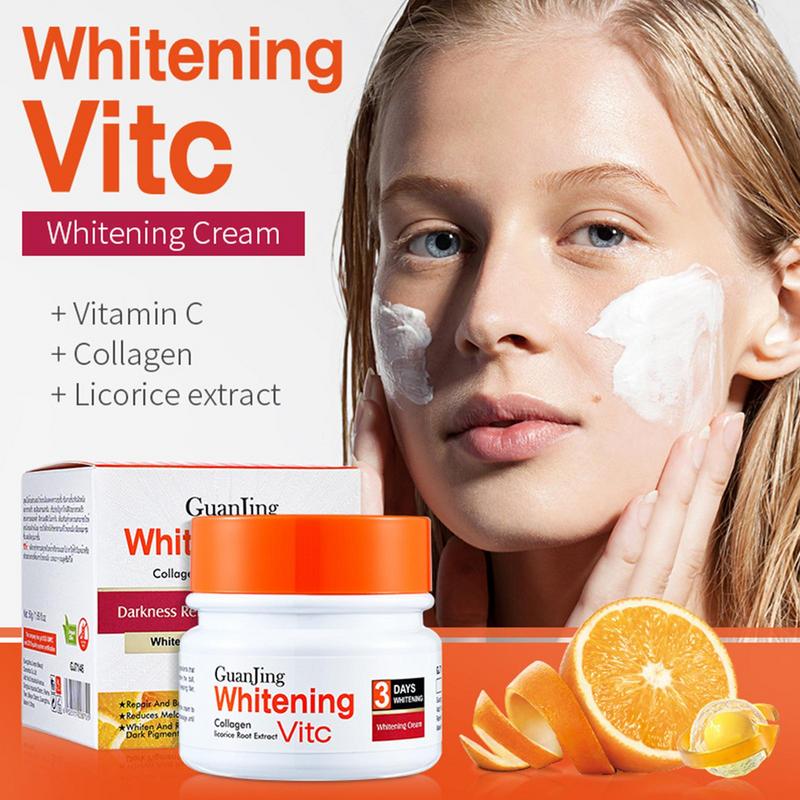 Vitamin C Anti-Aging whitening Cream Dark Spots and Freckles Remover Melanin Moisturizing Brightening Collagen Face Cream