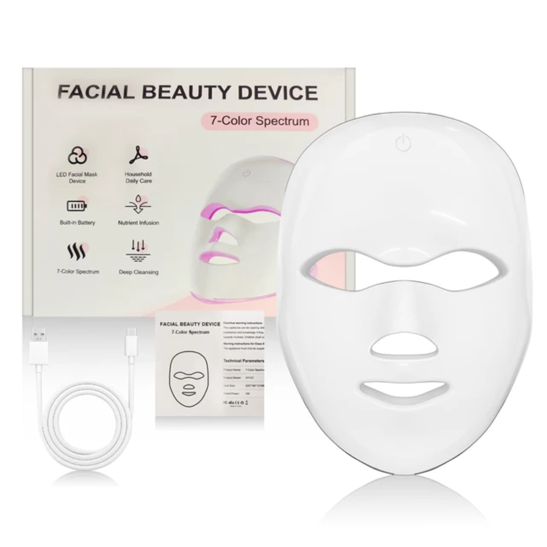 7 Colors Led Rejuvenation Facial Light Therapy Anti Aging Multi Function Led Mask