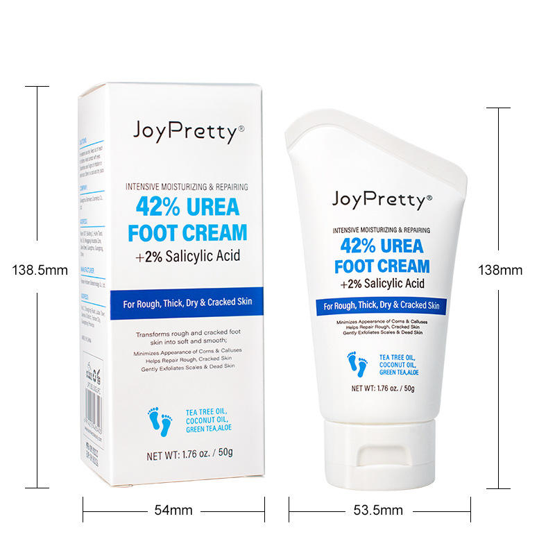Organic Foot Cream with Urea 42%, Repairs Cracked Heels, Exfoliating Anti Crack Peeling Dead Skin Removal Foot Care