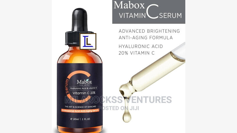Mabox Vitamin C Serum with Organic Hyaluronic Acid and Vitamin E
