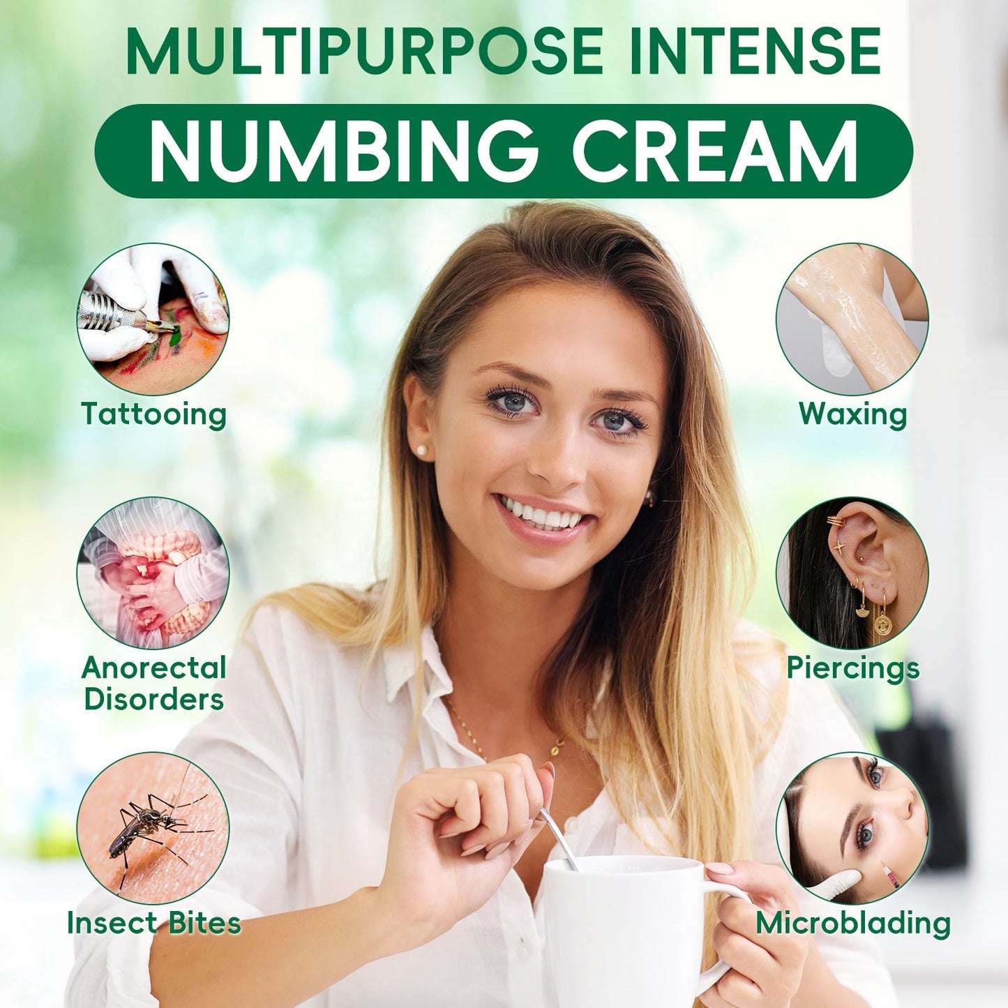 Painless Tattoo, waxing, microblading Numbing cream That lasts for up-to 6 Hours