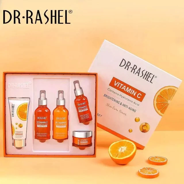 5 in 1 DR RASHEL Skin Care Moisturizing Brightening Whitening Natural Vitamin C Set