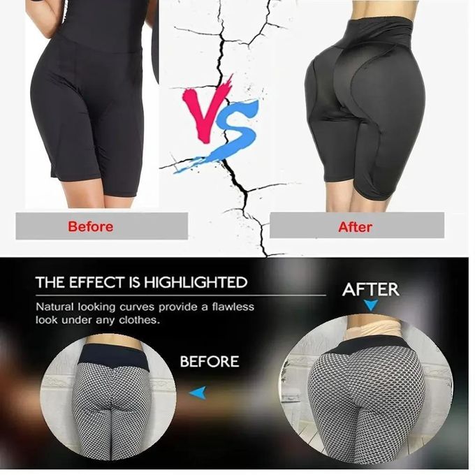 High waist Padded hips Shapewear with Tummy Control - Black