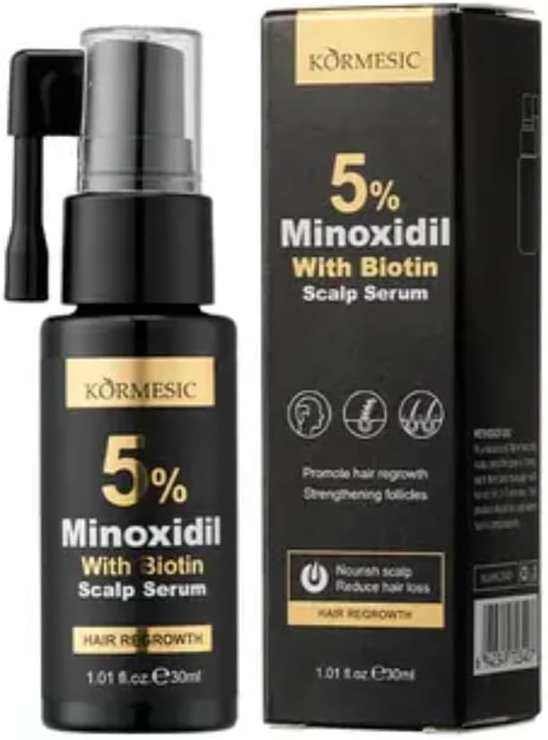 Kormesic 5% Minoxidil With Biotin – Advanced Hair Regrowth Scalp Serum