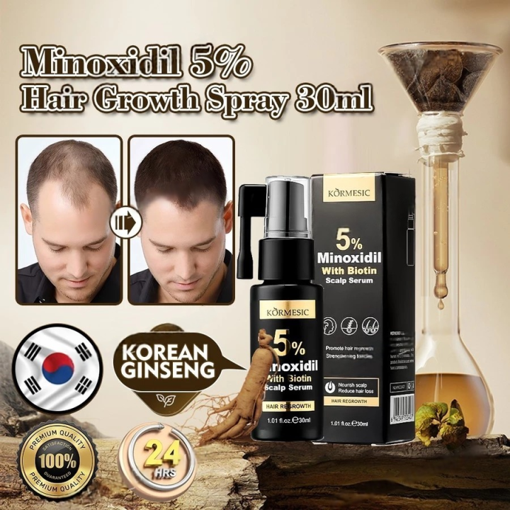 Kormesic 5% Minoxidil With Biotin – Advanced Hair Regrowth Scalp Serum