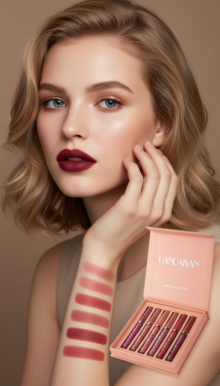 6pc Handaiyan Matte Lipstick Set A