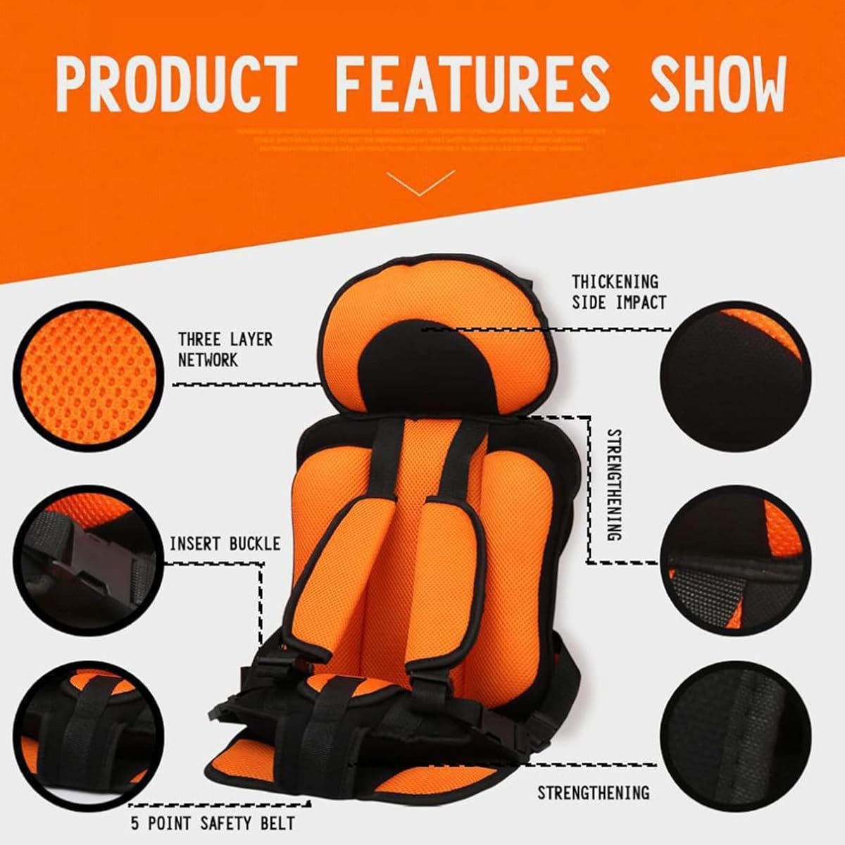 Portable Baby Car Seat 0- 6 years