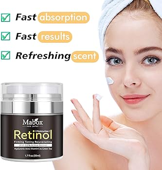 Mabox Retinol 2.5%,Hyaluronic Acid With Vitamin E Cream