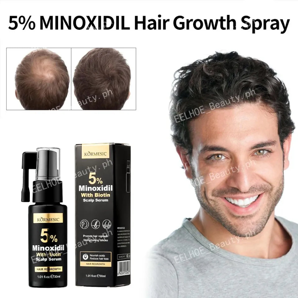 Kormesic 5% Minoxidil With Biotin – Advanced Hair Regrowth Scalp Serum