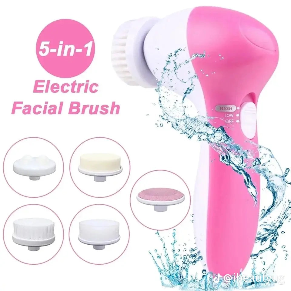 5 In 1 Face Cleansing Set Brush Electric Facial Cleaning and Massage Brush