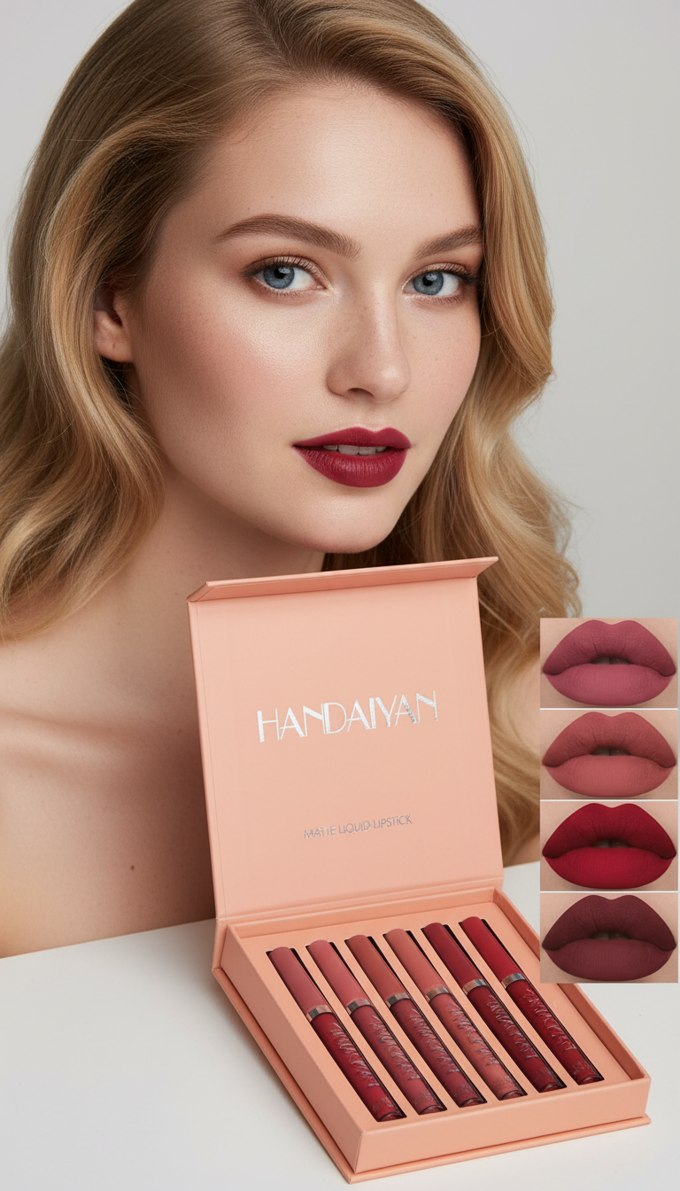 6pc Handaiyan Matte Lipstick Set A