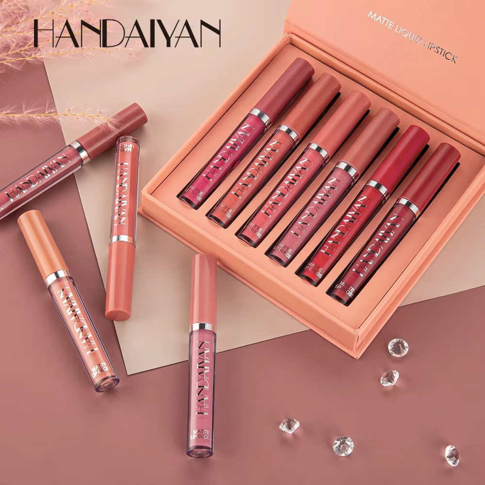 6pc Handaiyan Matte Lipstick Set A