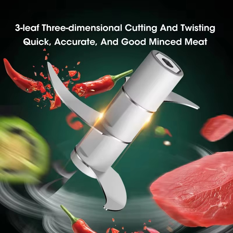 Mini Electric Chopper for Garlic, Meat and Vegetables