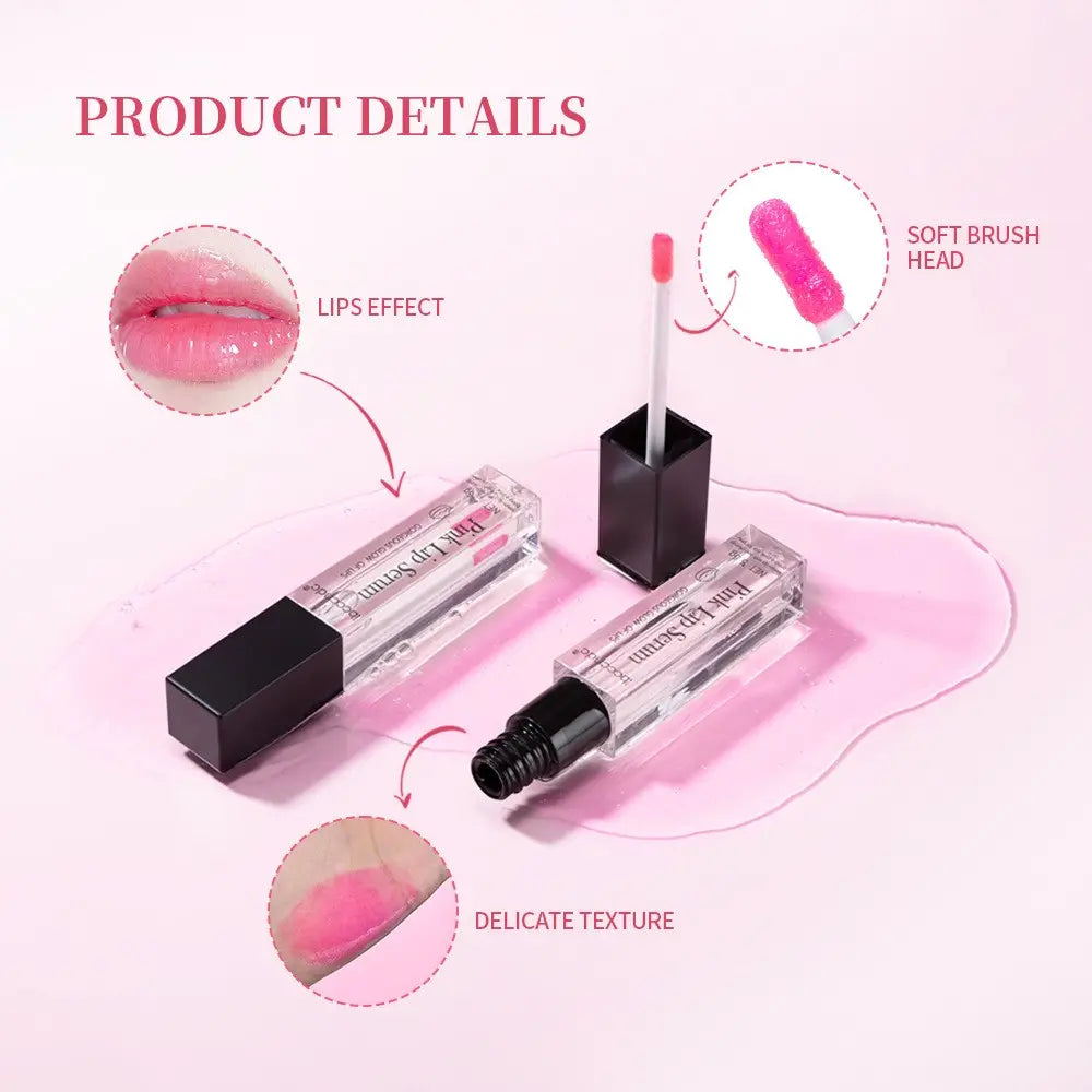 Pink Lip Serum for Dark Lip Improvement Moisturizing Liquid Lip Serum