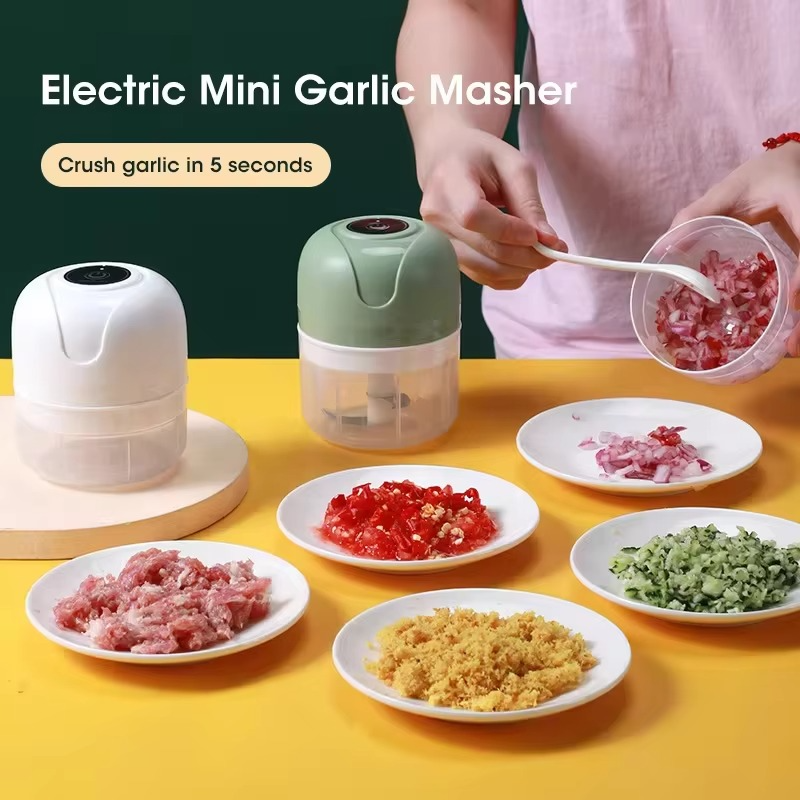 Mini Electric Chopper for Garlic, Meat and Vegetables