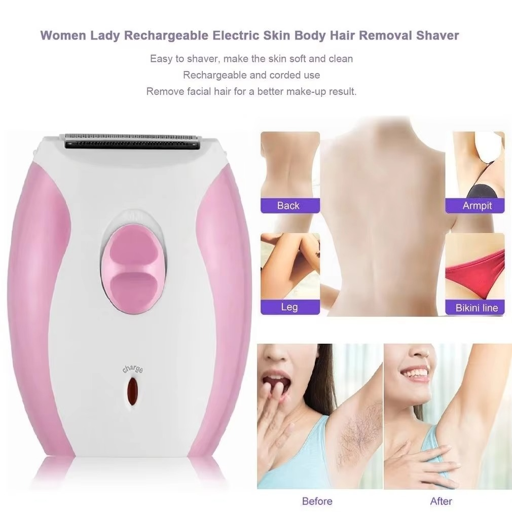 Rechargeable Electric Lady Shaver for Bikini, Armpits and Legs