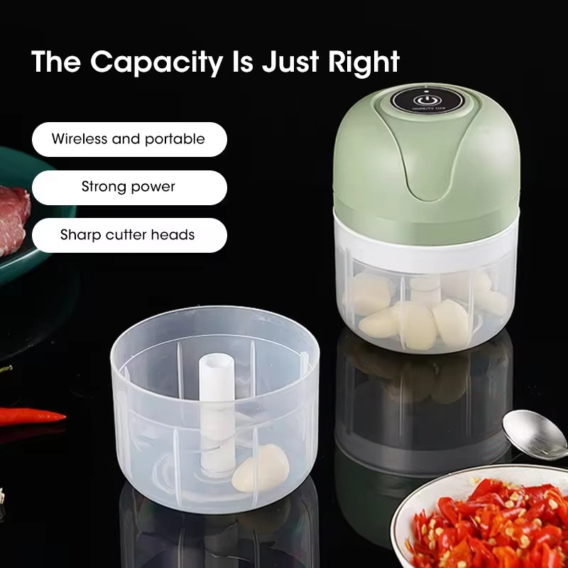 Mini Electric Chopper for Garlic, Meat and Vegetables