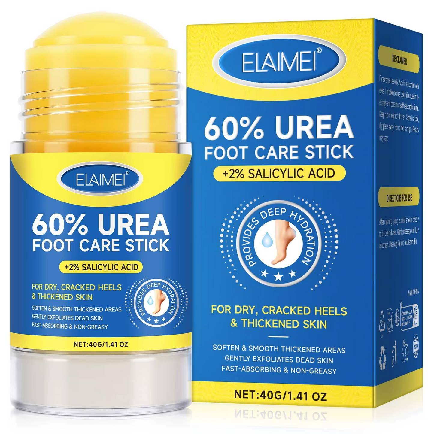 ELAIMEI 60% Urea Exfoliating Foot Cream Stick