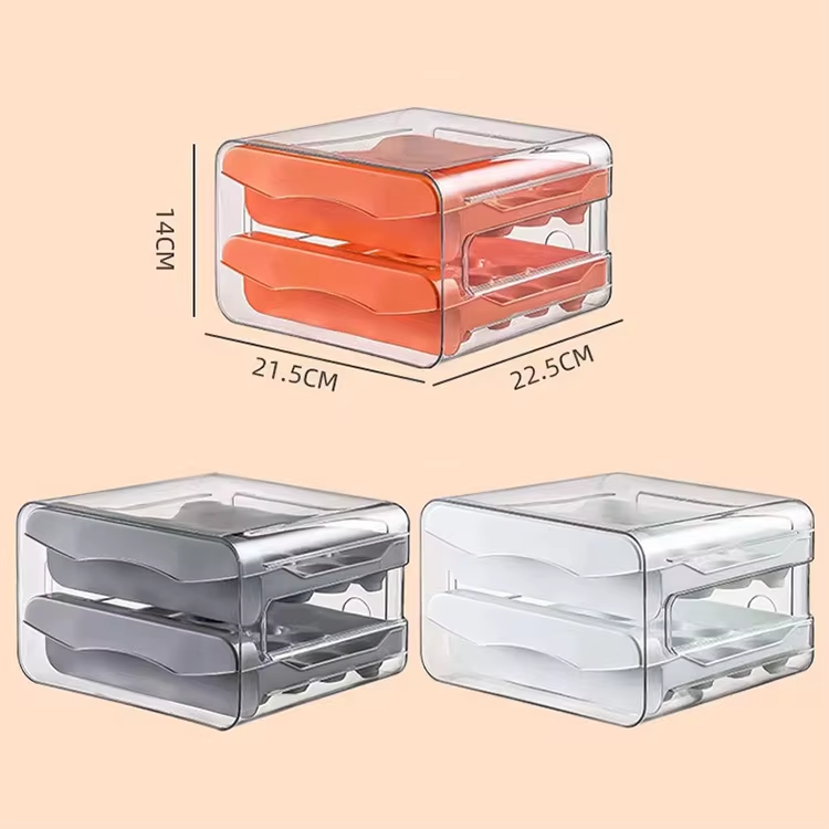 2 Tier 32 Holes Acrylic  Egg Storage Rack