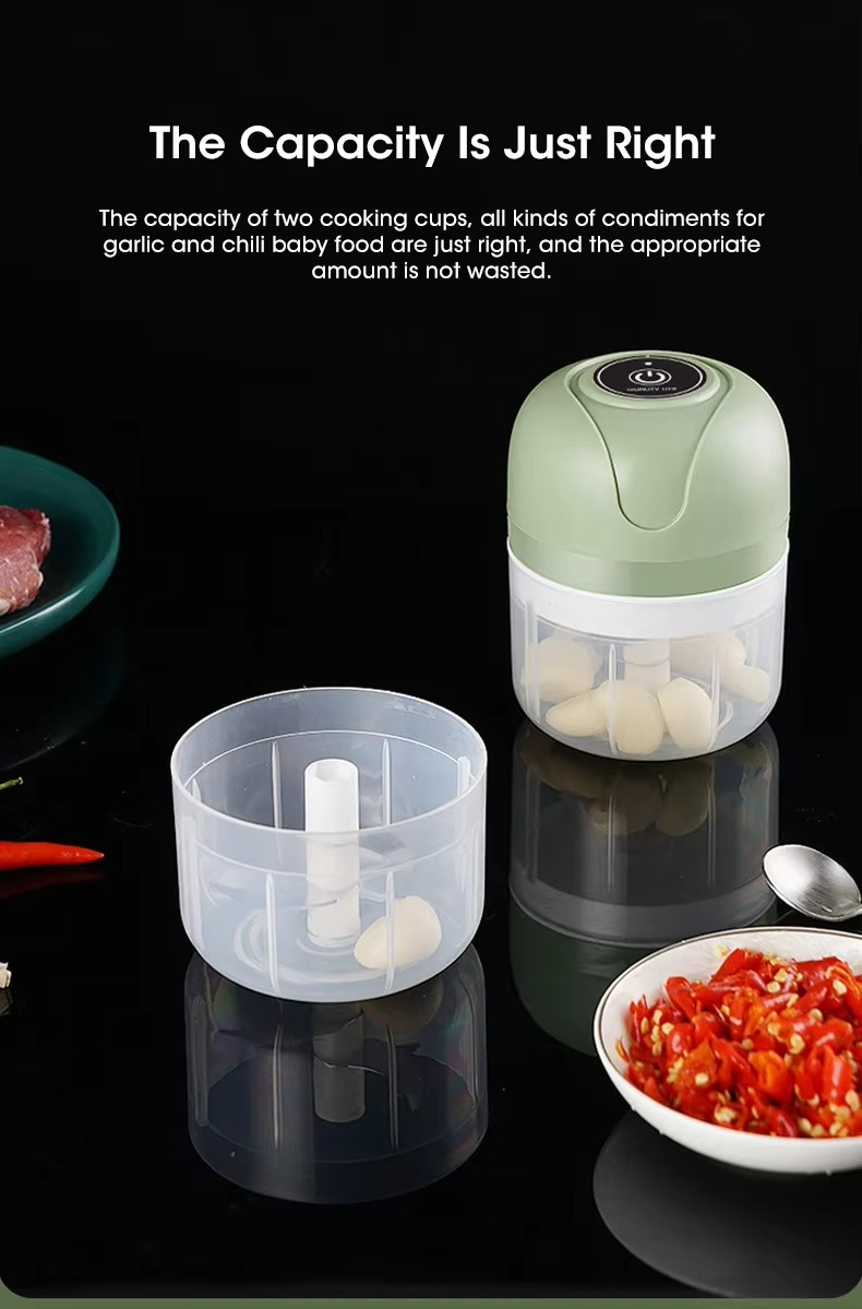 Mini Electric Chopper for Garlic, Meat and Vegetables