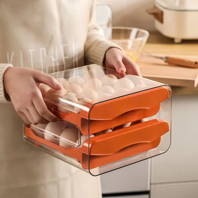 2 Tier 32 Holes Acrylic  Egg Storage Rack