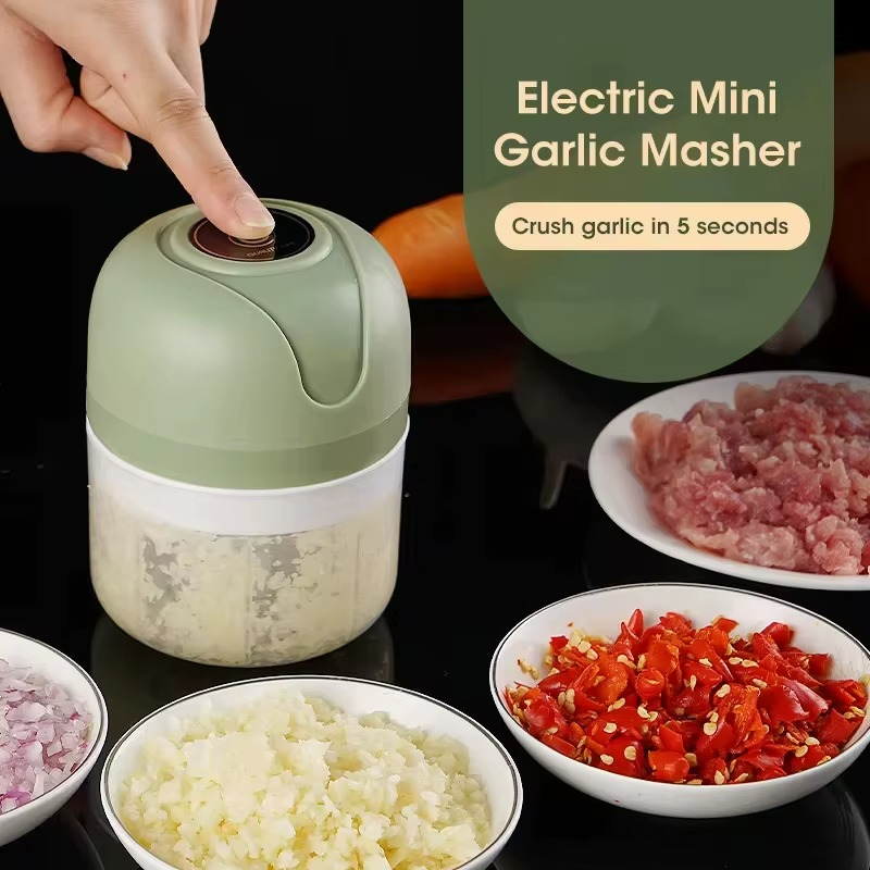Mini Electric Chopper for Garlic, Meat and Vegetables