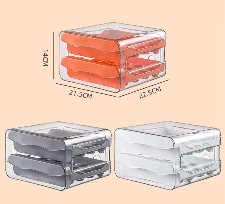 2 Tier 32 Holes Acrylic  Egg Storage Rack