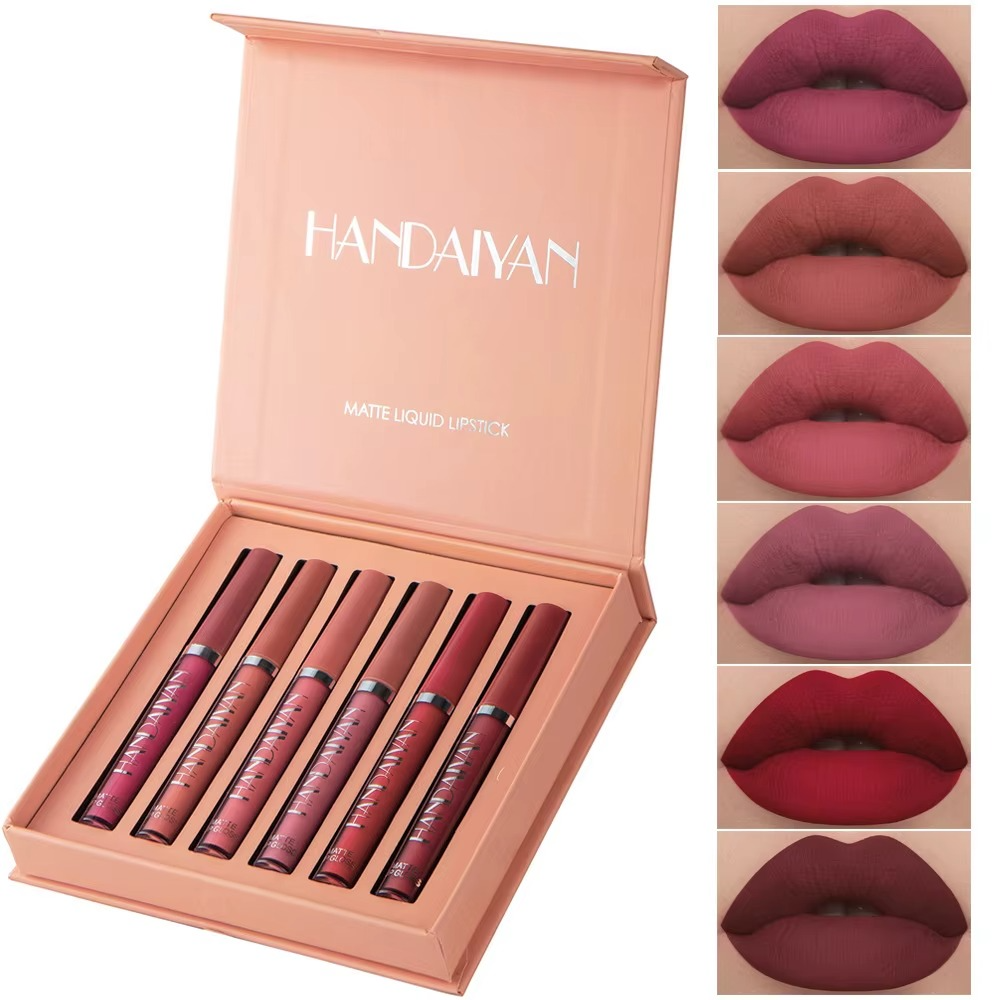 6pc Handaiyan Matte Lipstick Set A