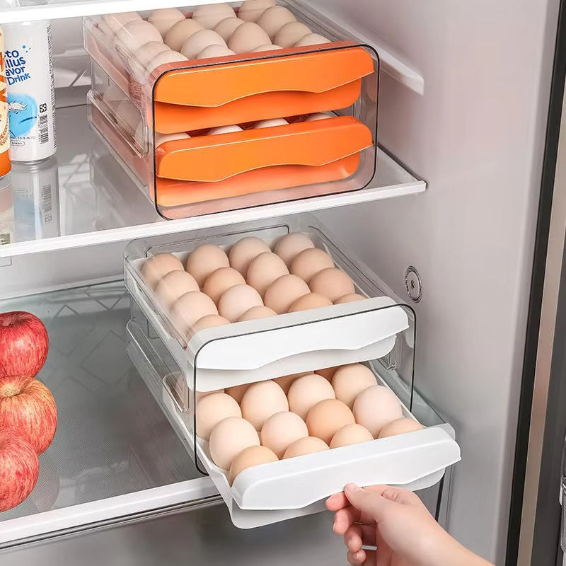 2 Tier 32 Holes Acrylic  Egg Storage Rack