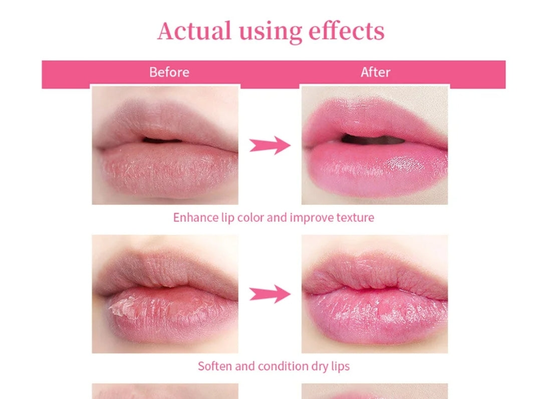 Pink Lip Serum for Dark Lip Improvement Moisturizing Liquid Lip Serum