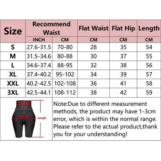 High waist Padded hips Shapewear with Tummy Control - Black