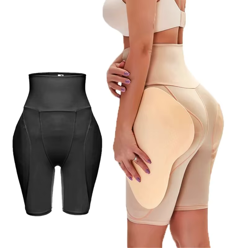 High waist Padded hips Shapewear with Tummy Control - Black