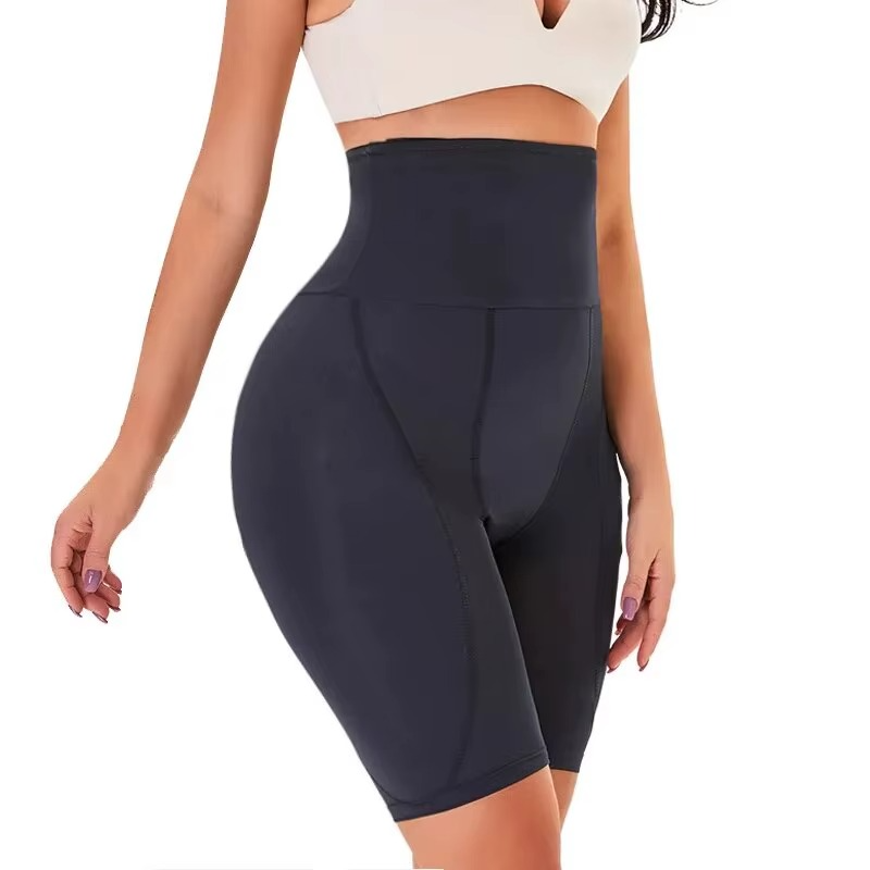 High waist Padded hips Shapewear with Tummy Control - Black