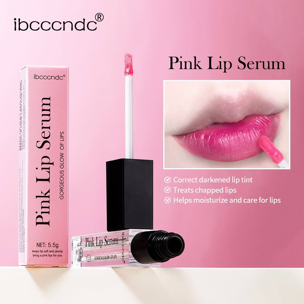 Pink Lip Serum for Dark Lip Improvement Moisturizing Liquid Lip Serum