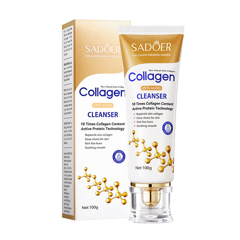 SADOER Collagen Anti-Wrinkle Cleanser Firming and Smoothing Fine Lines Gentle Cleansing cleanser