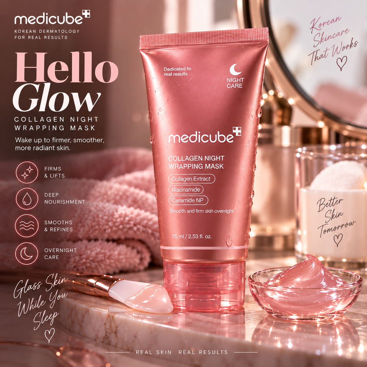Medicube Collagen Night Wrapping Mask – 75ml