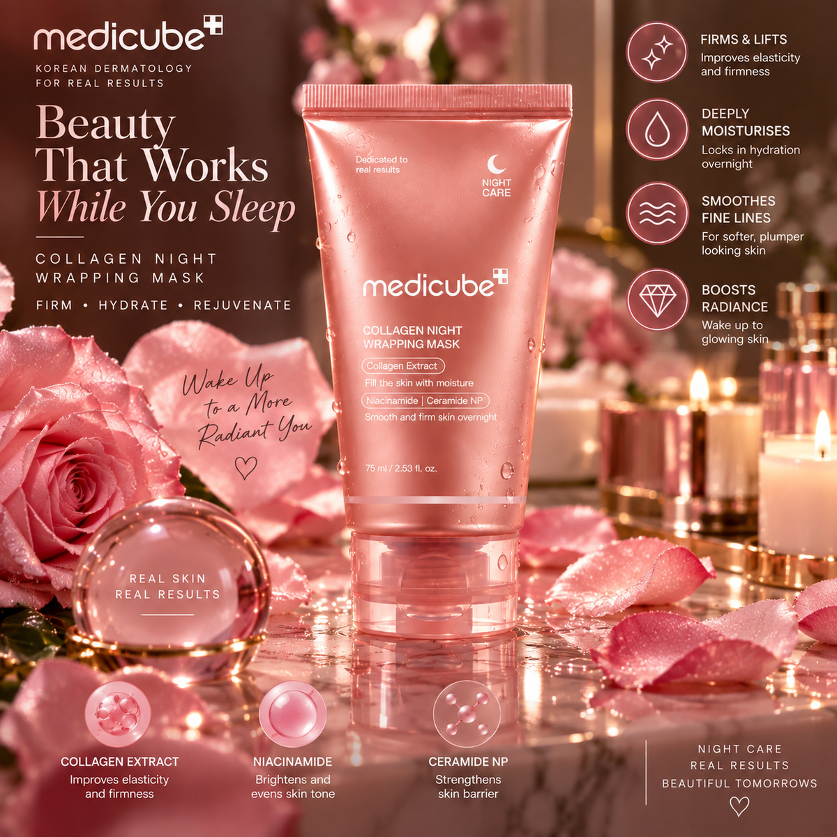 Medicube Collagen Night Wrapping Mask – 75ml