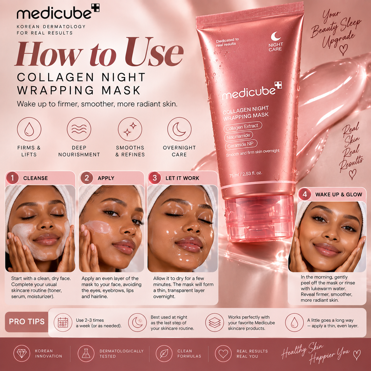Medicube Collagen Night Wrapping Mask – 75ml